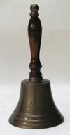 al18995 Aluminum Captains Bell Antique Finish Engraved