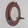 al4859b Porthole Mirror Aluminum Antique
