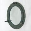 al48610b Porthole Mirror Aluminum Antique Green