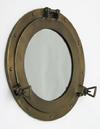al4861d Aluminum Porthole Mirror Antique Brass Finish
