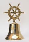 br1876 Brass Ship Wheel Bell