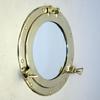 mr4870Brass Porthole Cover With Mirror
