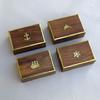 sh1033 Wooden Box Nautical Brass Inlaid, 4 styles