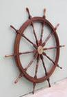 nautical wooden ship wheel